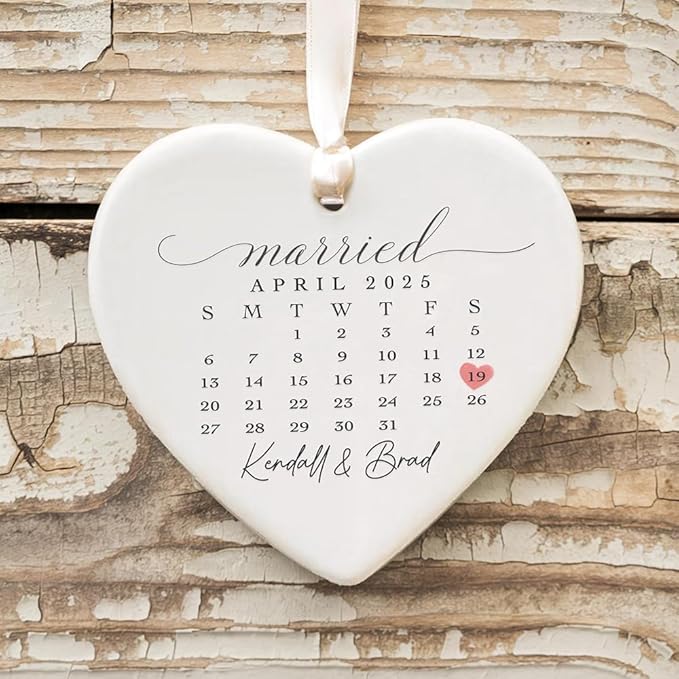 GABITA Personalized First Christmas Married Keepsake, First Christmas Married - Image 3