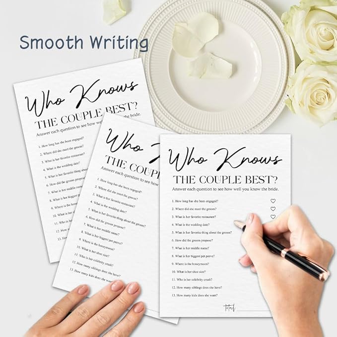 30 Minimalism Wedding Game Cards - Image 3