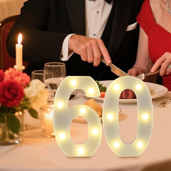 LED Marquee Letter Lights, Decorative Light Up Numbers - Image 4