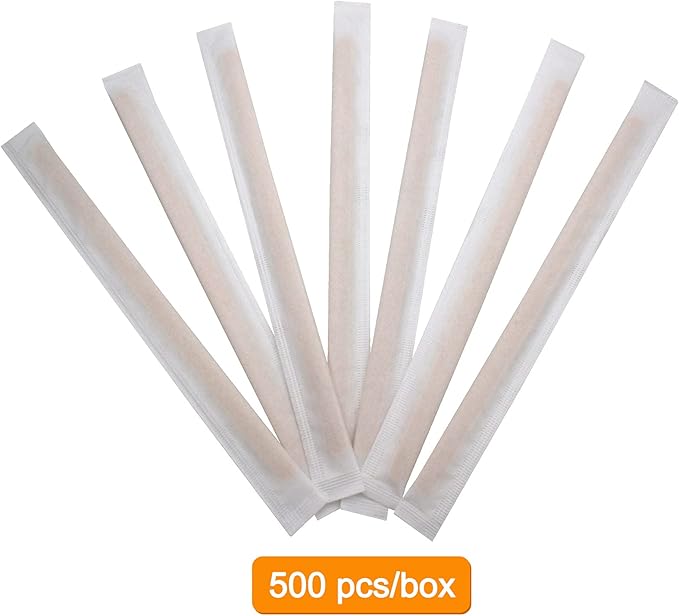 BLUE TOP Individually Paper Wrapped Wooden Coffee Stirrers 4.3 Inch Pack 500 - Image 3
