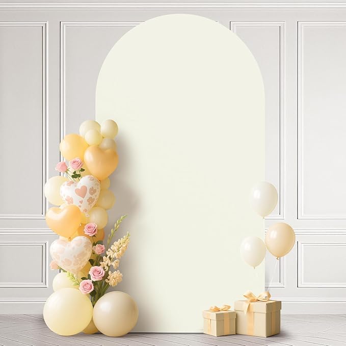 Ledido Wedding Arch Backdrop Cover 7.2FT Arch Covers Fitted Stretchy Spandex by Ledido