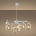 9-Light Antique White Chandelier by CNRATYE
