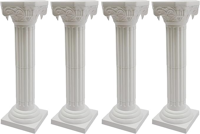Roman Pillars Decoration Party Flower Pot Columns Set 4Pcs Decor Pedstal Stand - Image 7