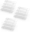 Acrylic Display Riser Stand Shelf Clear 4 Tier Cupcake Stand Perfume Display by CHONOVO