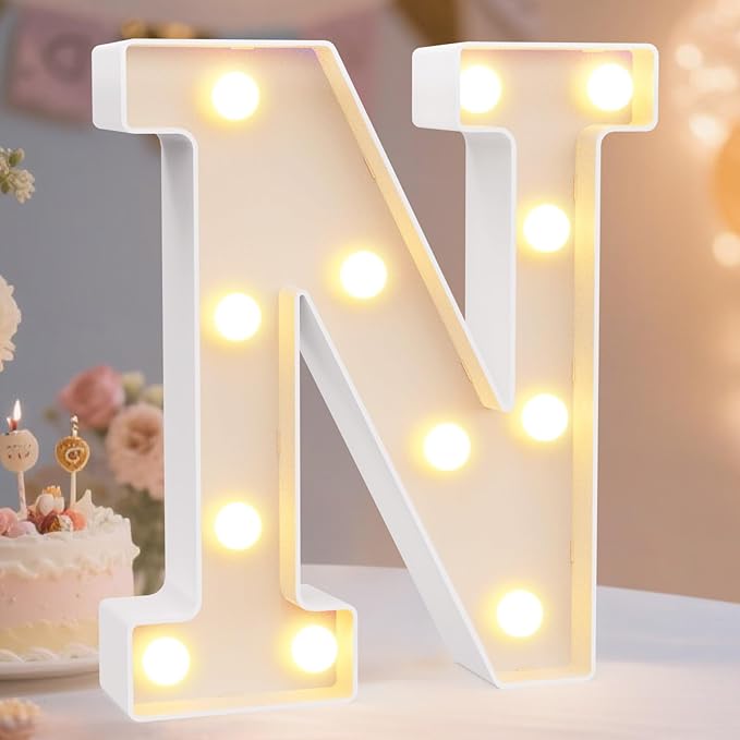 Pooqla LED Marquee Letter Lights Sign, Light Up Alphabet Letter by Pooqla