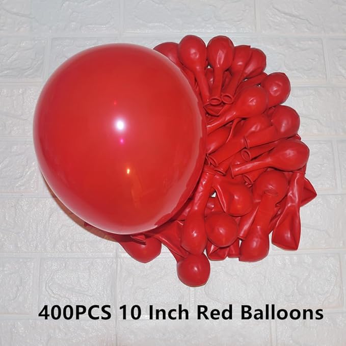 400 Pcs Red Balloons 10 Inch Latex Matte Balloon - Image 2