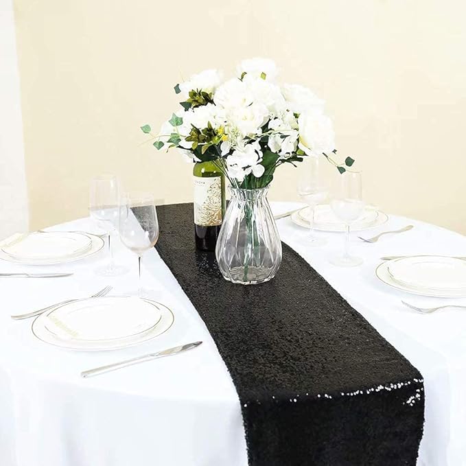 Eternal Beauty Black Table Runner - Image 9