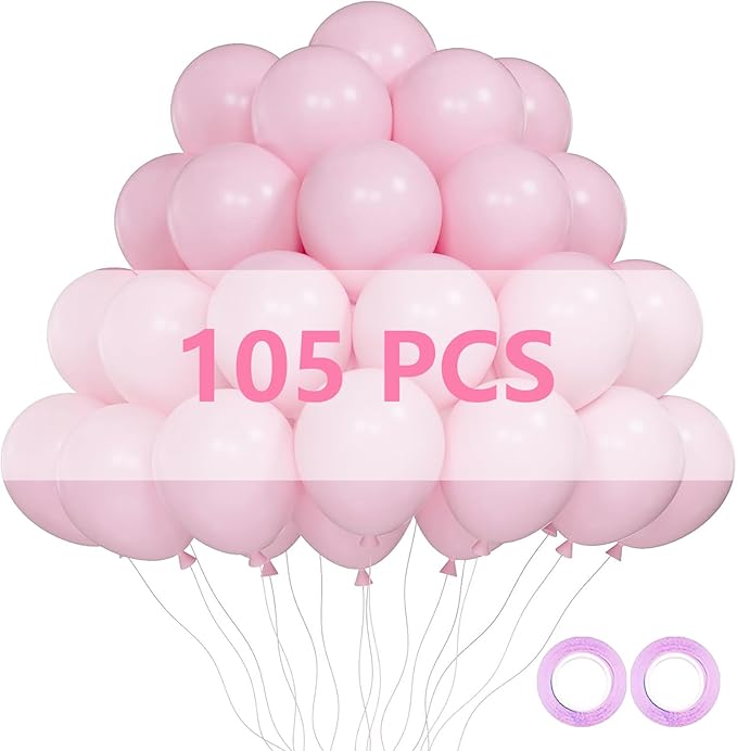 12 Inch Light Pink Balloons for Birthday Party, Baby Shower Anniversary Wedding by Unknown