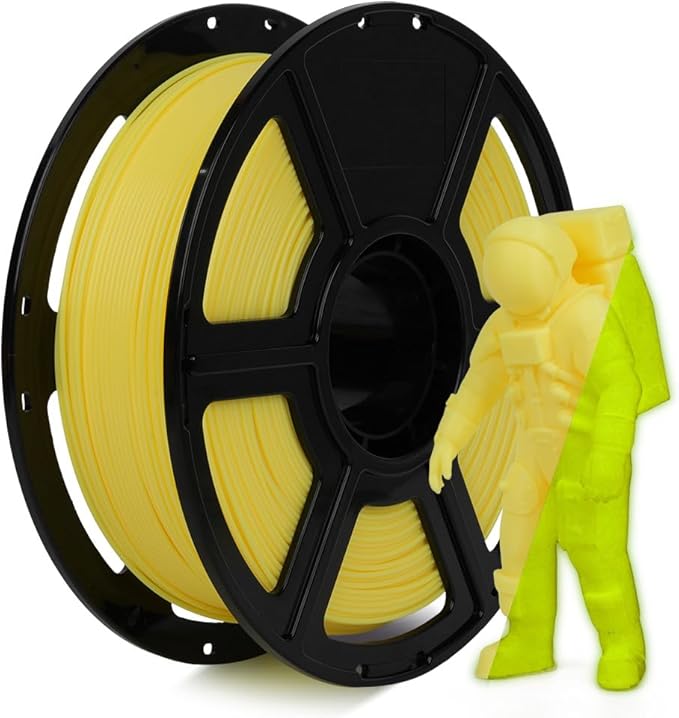 FLASHFORGE Glow in The Dark Rapid PLA Filament 1.75mm, High Flow Speedy 3D by FLASHFORGE