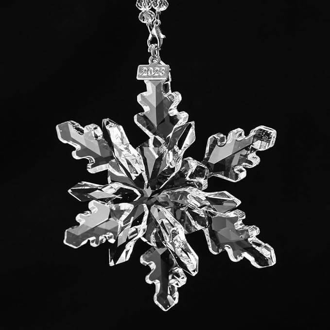 2024 Christmas Ornaments Crystal Snowflake Ornaments Annual Edition Christmas - Image 8
