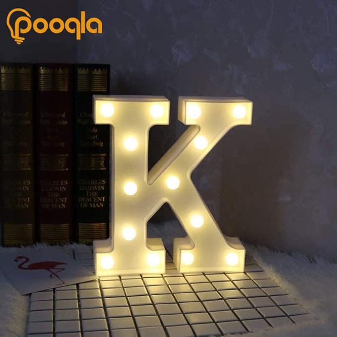 Pooqla LED Marquee Letter Lights Sign, Light Up Alphabet Letter - Image 4