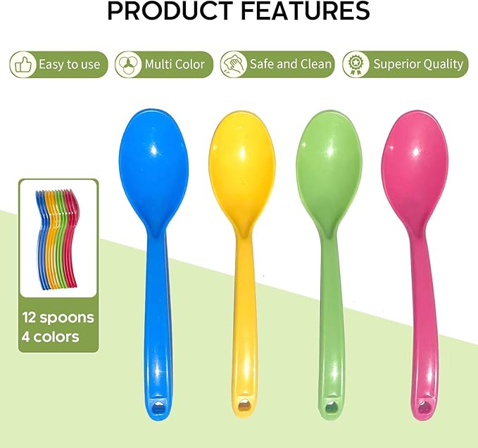 Stock Your Home With Sturdy Large Eco-Friendly Plastic Spoons, Frozen Yogurt - Image 4