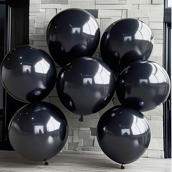 35 Pack Black Balloons 36 Inch Black Latex Party Large Balloon Bulk - Image 4