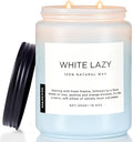 M&SENSE Spring Scented Candle, Jasmine Clean Cotton Soy Wax Large 19.4oz 110 by MSENSE