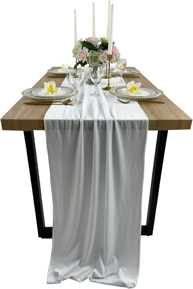 Luxurious Velvet Table Runner, 10ft Wedding Reception Decorations, 20x120inch by EHLDekol