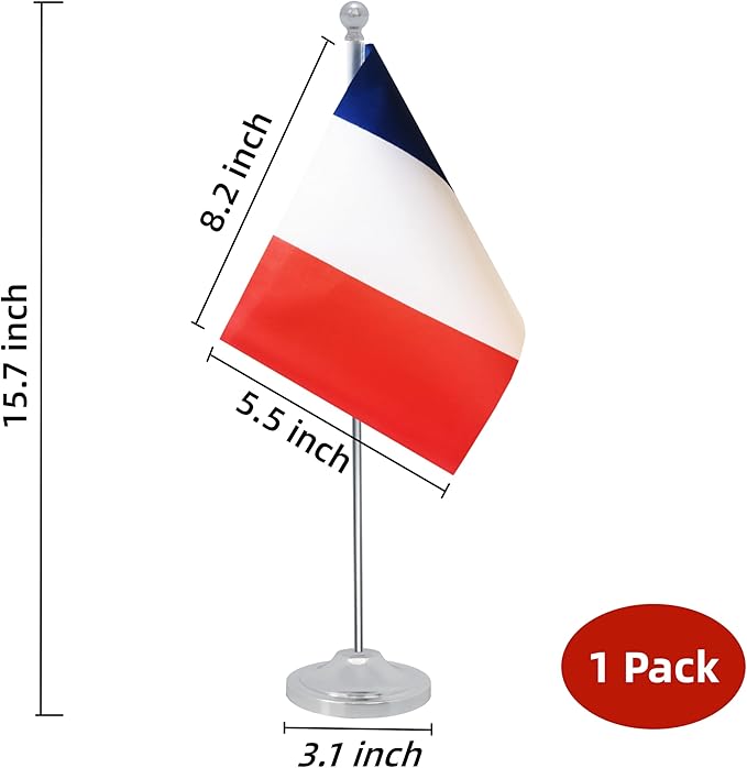 France Desk Flag, French Table Office Flag - Image 2