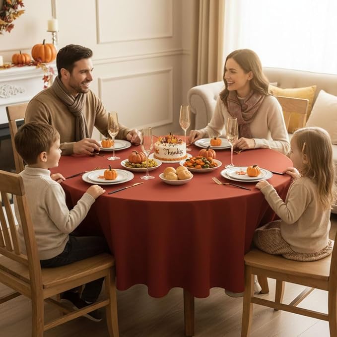 Fitable 6 Pack Rust Round Table Clothes - Image 3