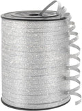 KMER LIFE Silvery Glitter Curling Ribbon, 1/5" Wide x 500 Yards Christmas by KMERLIFE