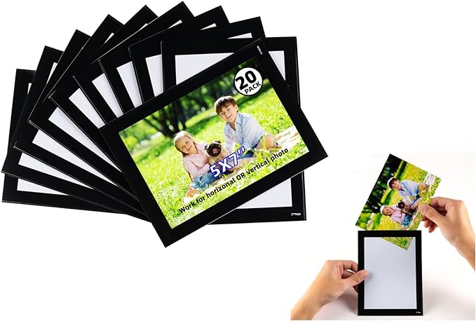 5X7 Magnetic Picture Frames for Fridge, Magnets Photo Pockets/Sleeves, Printing by MagneticPictureFrameandMagneticLabels