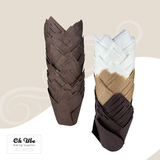 150-Pack Nordic Paper White Tulip Muffin Liners - Image 6