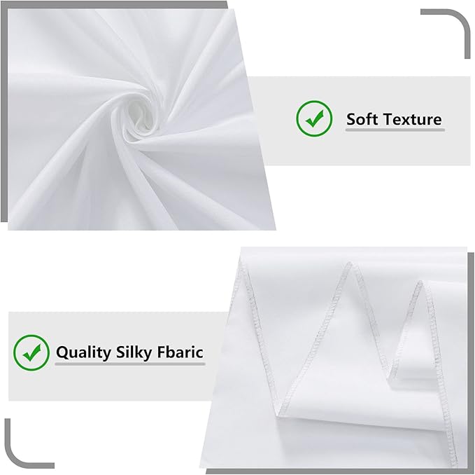 White Backdrop Curtain for Wedding Decor Holiday Party - Image 6