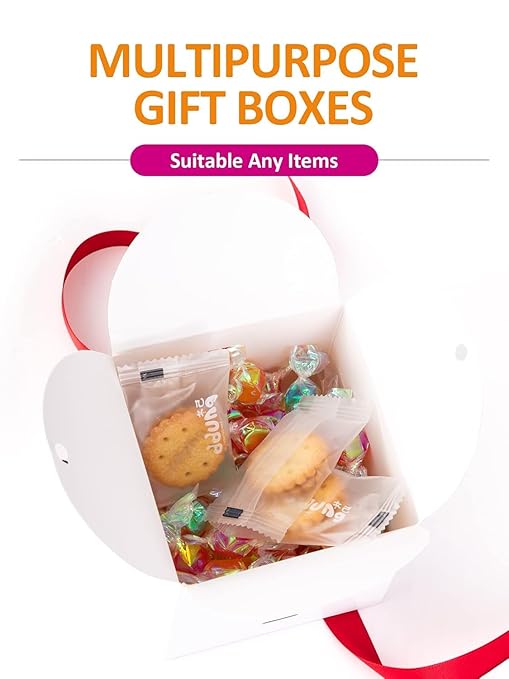 MESHA Gift Boxes 4x4x4'' 400 Pack, Small White Gift Boxes - Image 6