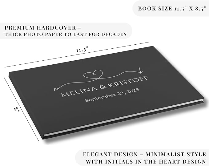 Wedding Guest Book – Personalized Polaroid Guest Book - Image 6