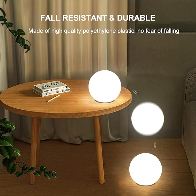 10-in Glowing LED Ball Light, Dimmable 16 RGB Color 4 Mode Glowing Orb Lights - Image 8