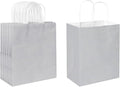 Oikss 50 Pack 8x4.75x10 Inch Medium Gray Kraft Paper Bags by Oikss