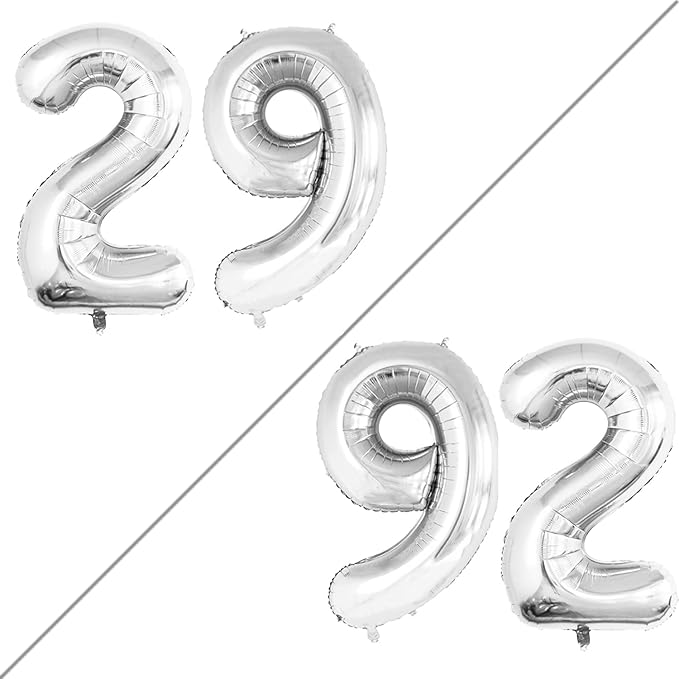 GOER Number 29 Balloons for 29th Birthday Party Decorations, 42 Inch Jumbo Foil by GOER