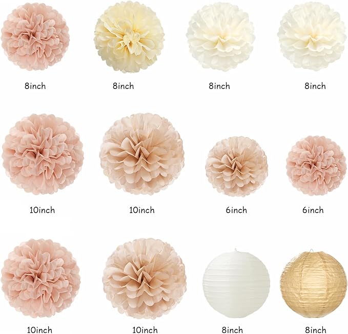 Champagne-Gold Beige 16 Happy Birthday Party-Decorations - Image 3