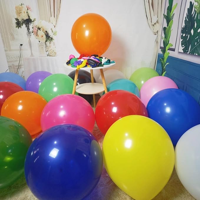 90 Pack 18 inch Balloons 15 Kinds Colors Latex Colorful Party Balloon Bulk - Image 5