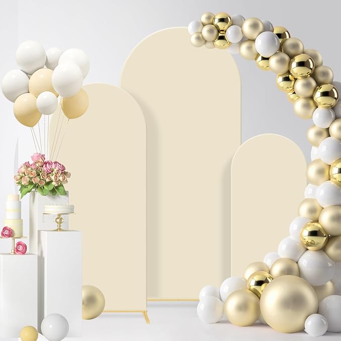 Wedding Arch Backdrop Stand Set of 3, Metal Arch Backdrop Stand - Image 3