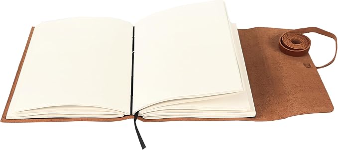 Handmade Leather Journal | Writing Notebook Diary | Bound Daily Notepad - Image 6
