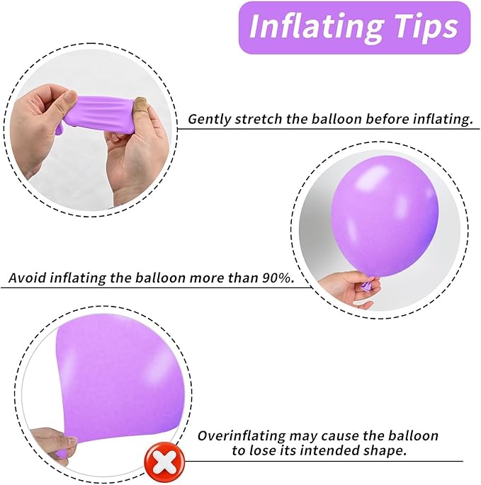 Paready Purple Blue Balloons Set - Image 7