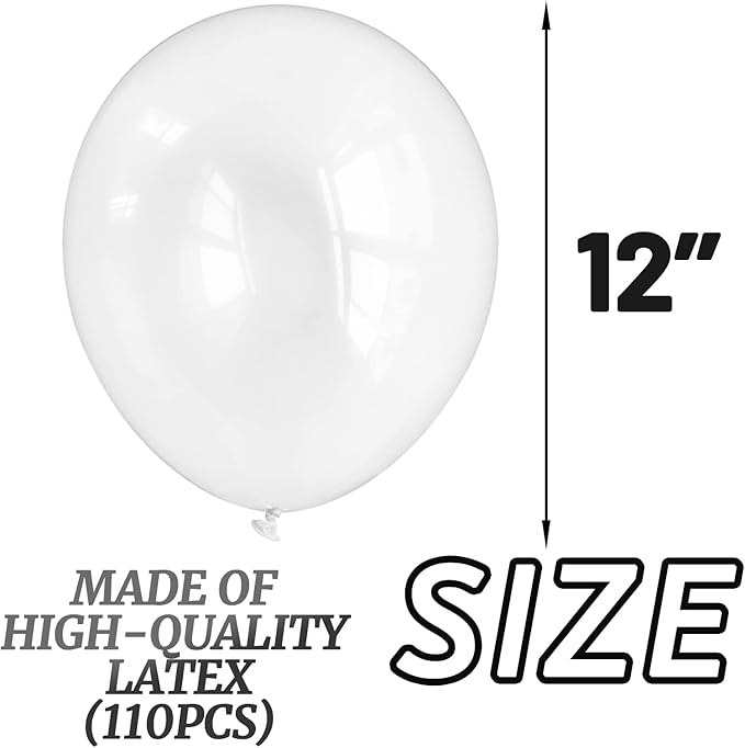 110pcs Clear Balloons, Transparent Balloon - Image 2