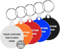 Custom Round Soft Keychains 200 Pack, Personalized Logo, Text Bulk by Paintechz