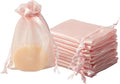 QIANF 20 Pcs Pink Small Organza Bags 4X6 inch by QIANF