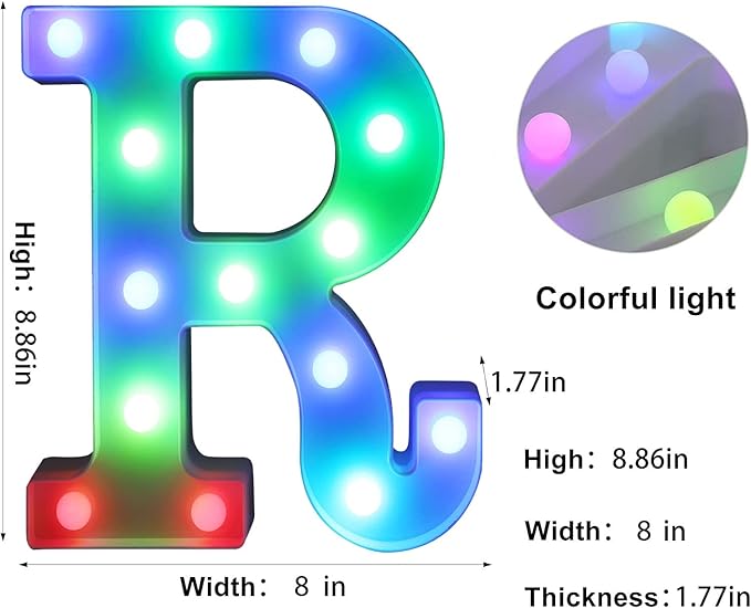 Foaky Colorful LED Letter Lights - Image 7