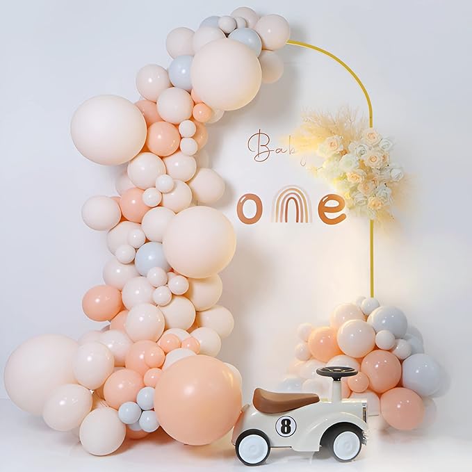 Putros Metal Arch Stand 6FT Gold Wedding Balloon Arched Backdrop Stand Square - Image 4