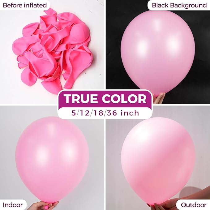 Bezente Pink Giant Balloons 36 Inch - Image 2