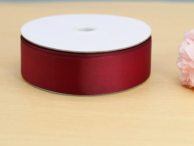 Jesep One Roll 50 Yards Soild Grosgrain Ribbon Boutique Gift Wrapping Package - Image 4