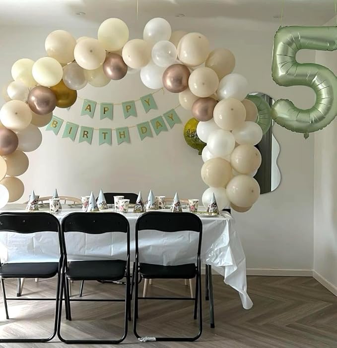 Sage Green 40 Inch Large Number 5 Birthday Balloon, Five 5th 15 25 35 50 55 - Image 5