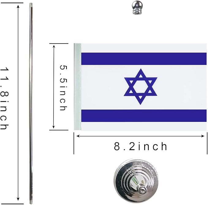 Israel Israeli Table Flag, Desk Flags, Office Flag, International World Country - Image 2