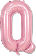 Q Letter Balloon Pastel Pink, 40 Inch Alphabet Foil Word Balloons, Big by Lingqiang