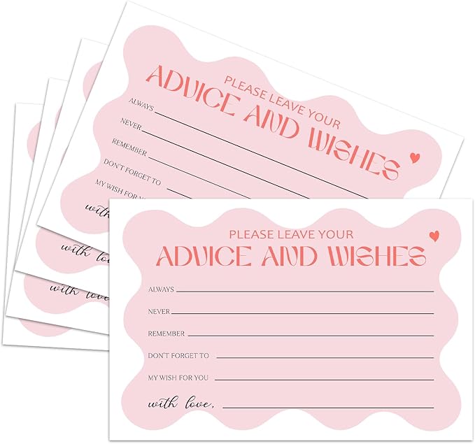 25 Advice and Wishes Cards, Well Wishes Card by ZSHFMY