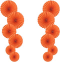 Orange Hallowmas Party Hanging Fans DIY Set by HQZ