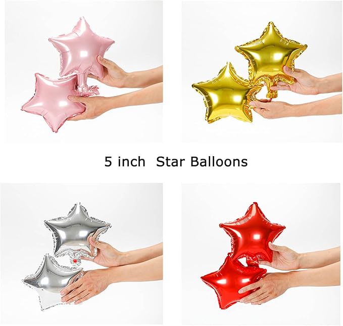 50 Gold Star Balloons - Image 2
