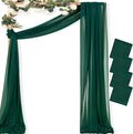 MLMC Emerald Green Wedding Arch Draping Fabric 4 Panels 29" x 20 FT Extra Long by MLMC