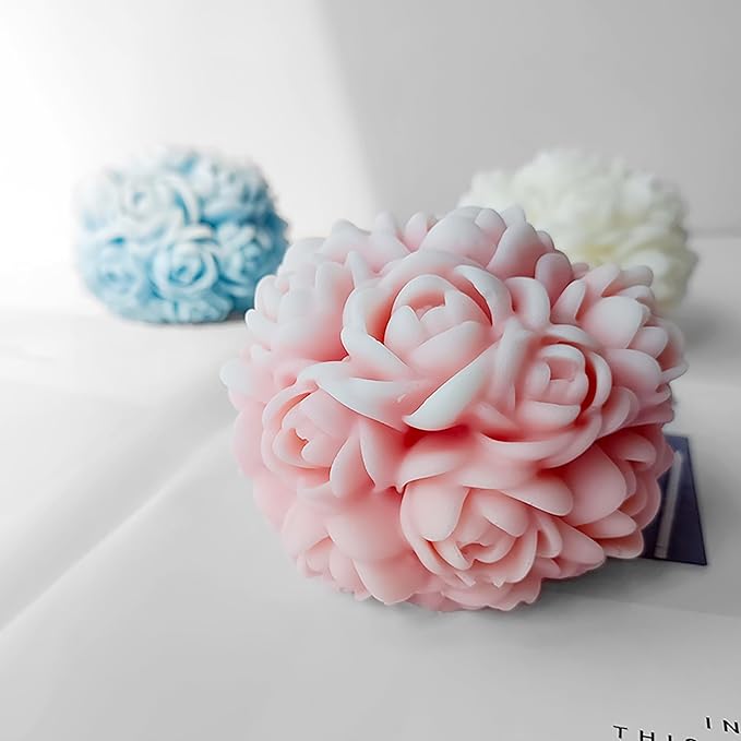 Rose 3D Flower Candle & Ball Mold - Image 7